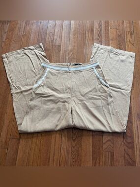7 For All Mankind Tan Drawstring Casual Chinos